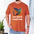 Reading Lover Easily Distracted By Dragons And Books Dragon Men's Comfort Colors T-Shirt Yam