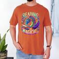 Reading Is Magical Dragon Tee Perfect For Book Lovers Kids Men's Comfort Colors T-Shirt Yam Reading Is Magical Dragon Tee Perfect For Book Lovers Kids Men's Comfort Colors T-Shirt Yam