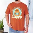 Reading Makes Me Cappy Bookworm Capybara Book Reading Men's Comfort Colors T-Shirt Yam Reading Makes Me Cappy Bookworm Capybara Book Reading Men's Comfort Colors T-Shirt Yam