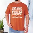 Reading Meme 6 To 7 Nights a Week Book Appreciation Men's Comfort Colors T-Shirt Yam