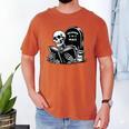 READING IN PEACE RIP Introvert Skeleton Read Book Meme Men's Comfort Colors T-Shirt Yam READING IN PEACE RIP Introvert Skeleton Read Book Meme Men's Comfort Colors T-Shirt Yam