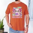 Readsalotl Axolotl Reading Book Bookworm Men's Comfort Colors T-Shirt Yam Readsalotl Axolotl Reading Book Bookworm Men's Comfort Colors T-Shirt Yam
