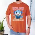 Readsolotl Kawaii Axolotl Book Lover Reading Men's Comfort Colors T-Shirt Yam