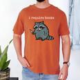 i Require Books Raccoon Men's Comfort Colors T-Shirt Yam i Require Books Raccoon Men's Comfort Colors T-Shirt Yam