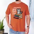 Retro I Just Want To Read Books And Pet Cats Cat For Men Women Kids Men's Comfort Colors T-Shirt Yam