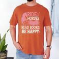 Ride Horses Read Books Be Happy Men's Comfort Colors T-Shirt Yam
