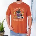 Salem Witch Book Club Bookish Halloween Raccoon Witchcraft Men's Comfort Colors T-Shirt Yam