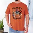 Salem WItch Book Club Halloween Raccoon Witch Reading Book Men's Comfort Colors T-Shirt Yam Salem WItch Book Club Halloween Raccoon Witch Reading Book Men's Comfort Colors T-Shirt Yam