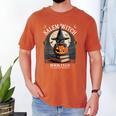 Salem Witch Book Club All Witches Welcome Halloween Reading Men's Comfort Colors T-Shirt Yam