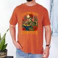 Skeleton Read Book Just One More Chapter Floral Book Lover Men's Comfort Colors T-Shirt Yam
