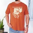 Skeleton Read More Books Men's Comfort Colors T-Shirt Yam
