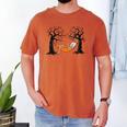 Skeleton Reading Book In Hammock Halloween Reader Men's Comfort Colors T-Shirt Yam Skeleton Reading Book In Hammock Halloween Reader Men's Comfort Colors T-Shirt Yam