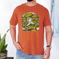 Softball Pitcher Best Traits Brave Retro Pop Comic Book Art Men's Comfort Colors T-Shirt Yam