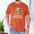 Sometimes I Think I Read Too Much For Books Lover Men's Comfort Colors T-Shirt Yam
