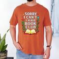 Sorry I Can't I Have Book Club Men's Comfort Colors T-Shirt Yam