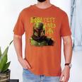 Star Wars The Book Of Boba Fett Neon Boba Fett Lives Poster Men's Comfort Colors T-Shirt Yam