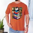 Teacher Librarian Kawaii Penguin Book Lover Penguin Men's Comfort Colors T-Shirt Yam