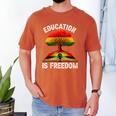 History Education Is Freedom Books Black History Men's Comfort Colors T-Shirt Yam