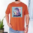 Trex Reading Book Dinosaur Men's Comfort Colors T-Shirt Yam Trex Reading Book Dinosaur Men's Comfort Colors T-Shirt Yam