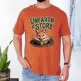 Unearth A Story Fox Reads a Book Men's Comfort Colors T-Shirt Yam Unearth A Story Fox Reads a Book Men's Comfort Colors T-Shirt Yam