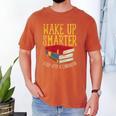 Wake Up Smarter Librarian Book Stack Premium Tri-Blend Men's Comfort Colors T-Shirt Yam Wake Up Smarter Librarian Book Stack Premium Tri-Blend Men's Comfort Colors T-Shirt Yam