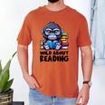 Wild About Reading Book Lover Gorilla Men's Comfort Colors T-Shirt Yam