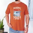 Winter Reading Book Bookworm Winter Men's Comfort Colors T-Shirt Yam
