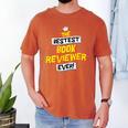Women's Best Book Reviewer Critic Job Occupation Men's Comfort Colors T-Shirt Yam