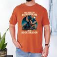 In a World Of Bookworms Be a Book Dragon Reading Men's Comfort Colors T-Shirt Yam