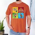 Wrestling Comic Book Wrestler Mexican Lucha Libre Mask Men's Comfort Colors T-Shirt Yam