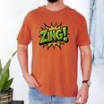 ZING Comic Book Retro Artwork – Cartoon Collector Men's Comfort Colors T-Shirt Yam