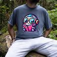 Adorable Book Lover Robot With Reading Glasses Cute Men's Comfort Colors T-Shirt Denim
