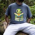 Adorable Turtle Reading Books Men's Comfort Colors T-Shirt Denim