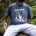 Alien Abduction UFO Lovers Comic Book Style Shirt Men's Comfort Colors T-Shirt Denim