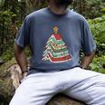 Book Christmas Tree For Librarians Book Lovers Men's Comfort Colors T-Shirt Denim
