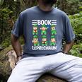 Book Leprechaun St Patrick's Day Library Librarian Reading Men's Comfort Colors T-Shirt Denim
