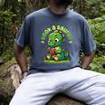 Book A Saurus Bookasaurus Dinosaur Book Girls Boys Toddler Men's Comfort Colors T-Shirt Denim