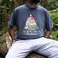 All Booked For Christmas Book Tree Lights Christmas Library Men's Comfort Colors T-Shirt Denim All Booked For Christmas Book Tree Lights Christmas Library Men's Comfort Colors T-Shirt Denim