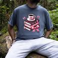 All Booked For Valentine's Teacher Coquette Bow Coffee Book Men's Comfort Colors T-Shirt Denim