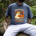 Books And BER Months Fall Librarian Reading Halloween Men's Comfort Colors T-Shirt Denim