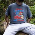 Books Fireworks And Freedom 4th Of July Book Lover Men's Comfort Colors T-Shirt Denim