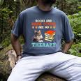 BOOKS AND MAINE COONS ARE MY THERAPY Main Coon Men's Comfort Colors T-Shirt Denim
