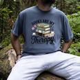 Books Are My Therapy Bookworm Reading Men's Comfort Colors T-Shirt Denim