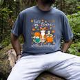 Cat Fall In Love With Reading Book Lover Autumn Men's Comfort Colors T-Shirt Denim Cat Fall In Love With Reading Book Lover Autumn Men's Comfort Colors T-Shirt Denim