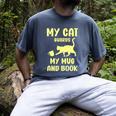 My Cat Guards My Mug And Book Humor Cats Premium Tri-Blend Men's Comfort Colors T-Shirt Denim My Cat Guards My Mug And Book Humor Cats Premium Tri-Blend Men's Comfort Colors T-Shirt Denim