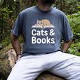 Cats And Books Men's Comfort Colors T-Shirt Denim Cats And Books Men's Comfort Colors T-Shirt Denim