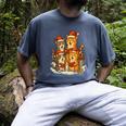 Cats Reading Books Christmas Tree Men's Comfort Colors T-Shirt Denim Cats Reading Books Christmas Tree Men's Comfort Colors T-Shirt Denim