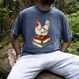 Chicken Books Back To School First Day Of School Boys Girls Men's Comfort Colors T-Shirt Denim Chicken Books Back To School First Day Of School Boys Girls Men's Comfort Colors T-Shirt Denim