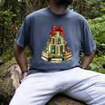 Christmas Book Tree Coquette Bow Xmas Reading Librarian Girl Men's Comfort Colors T-Shirt Denim Christmas Book Tree Coquette Bow Xmas Reading Librarian Girl Men's Comfort Colors T-Shirt Denim