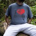 Clifford The Big Red Dog I Heart Clifford Childrens Books Men's Comfort Colors T-Shirt Denim Clifford The Big Red Dog I Heart Clifford Childrens Books Men's Comfort Colors T-Shirt Denim